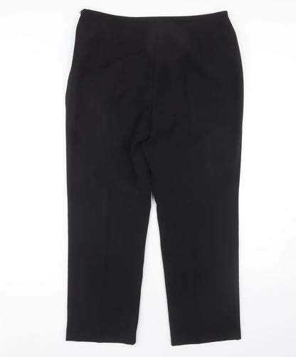 Womens UK Size 14 Marks and Spencer Regular Fit Workwear Black Trousers