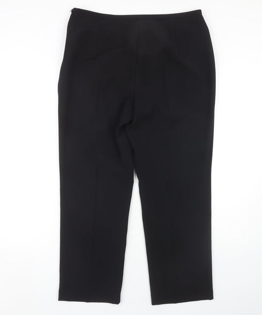Womens UK Size 14 Marks and Spencer Regular Fit Workwear Black Trousers
