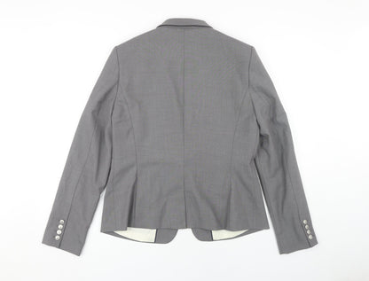 Next Women's Grey Slim Fit Blazer Size 14