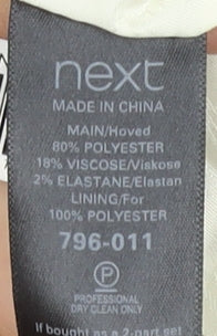 Next Women's Grey Slim Fit Blazer Size 14