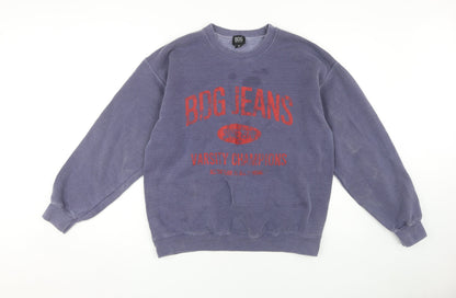 Urban Outfitters Men's Blue Pullover Sweatshirt M