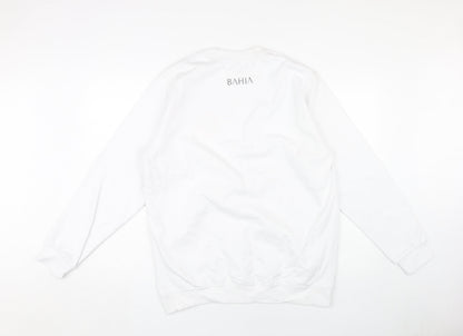 Kariban Unisex White Pullover Sweatshirt L