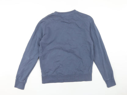 Mens UK Size S Marks and Spencer Blue Pullover Sweatshirt