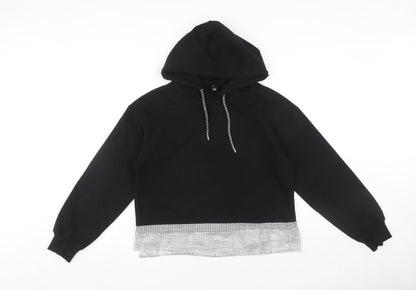 River Island Women's Black Pullover Hoodie S