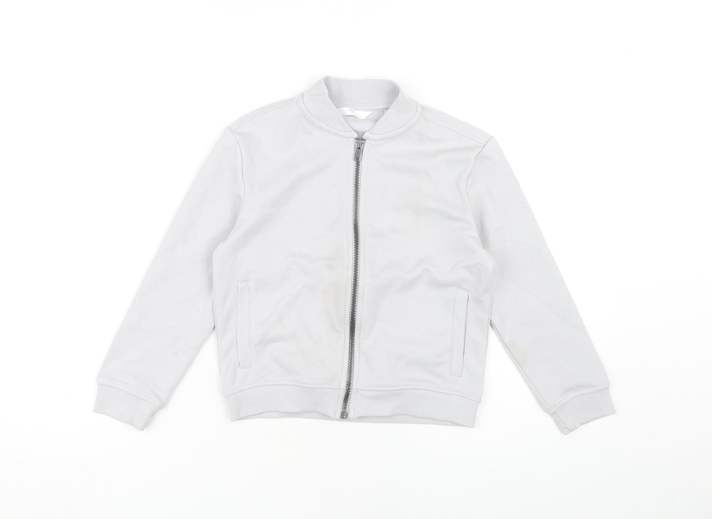 Marks and Spencer Boys Grey Bomber Jacket 8-9 Years