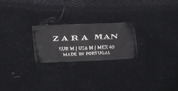 ZARA MAN Black Graphic Print Sweatshirt Med Men