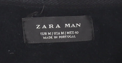 ZARA MAN Black Graphic Print Sweatshirt Med Men
