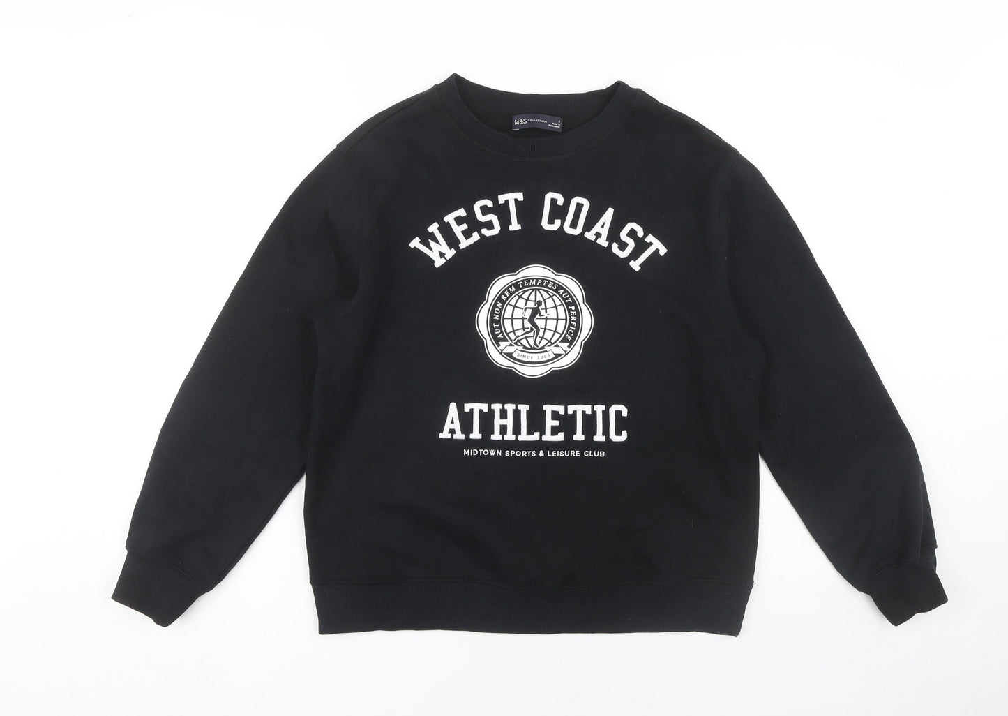 Marks and Spencer Black Unisex Sweatshirt S