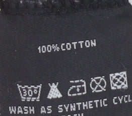 Toggi Men's Black Striped Polo, Long Sleeve, Size L