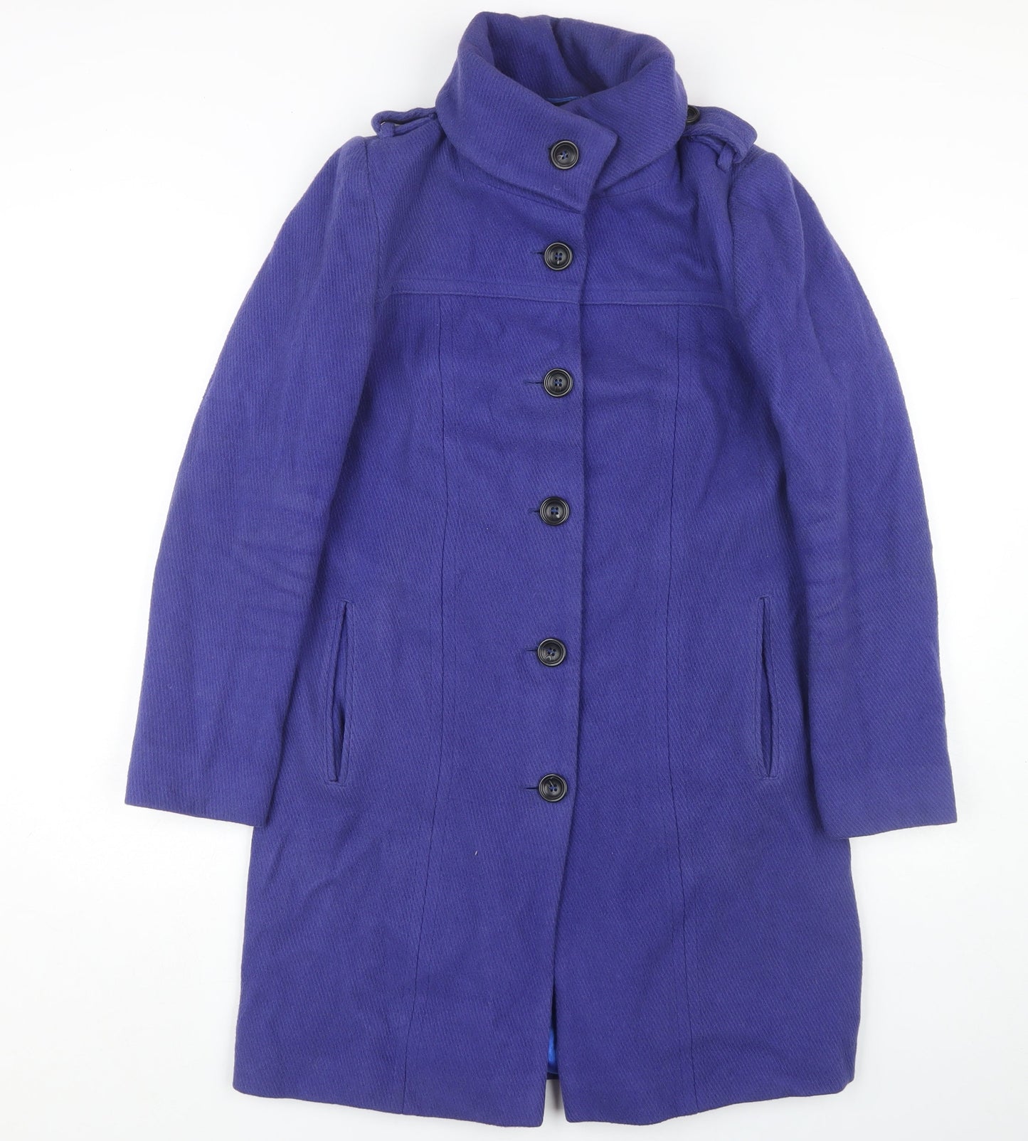 Womens UK Size 10 ASOS Blue Overcoat