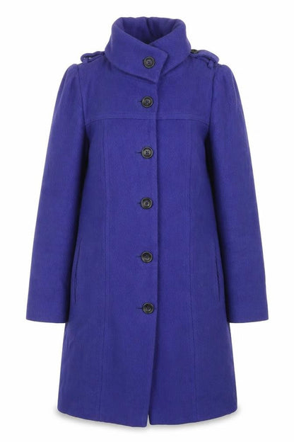 Womens UK Size 10 ASOS Blue Overcoat