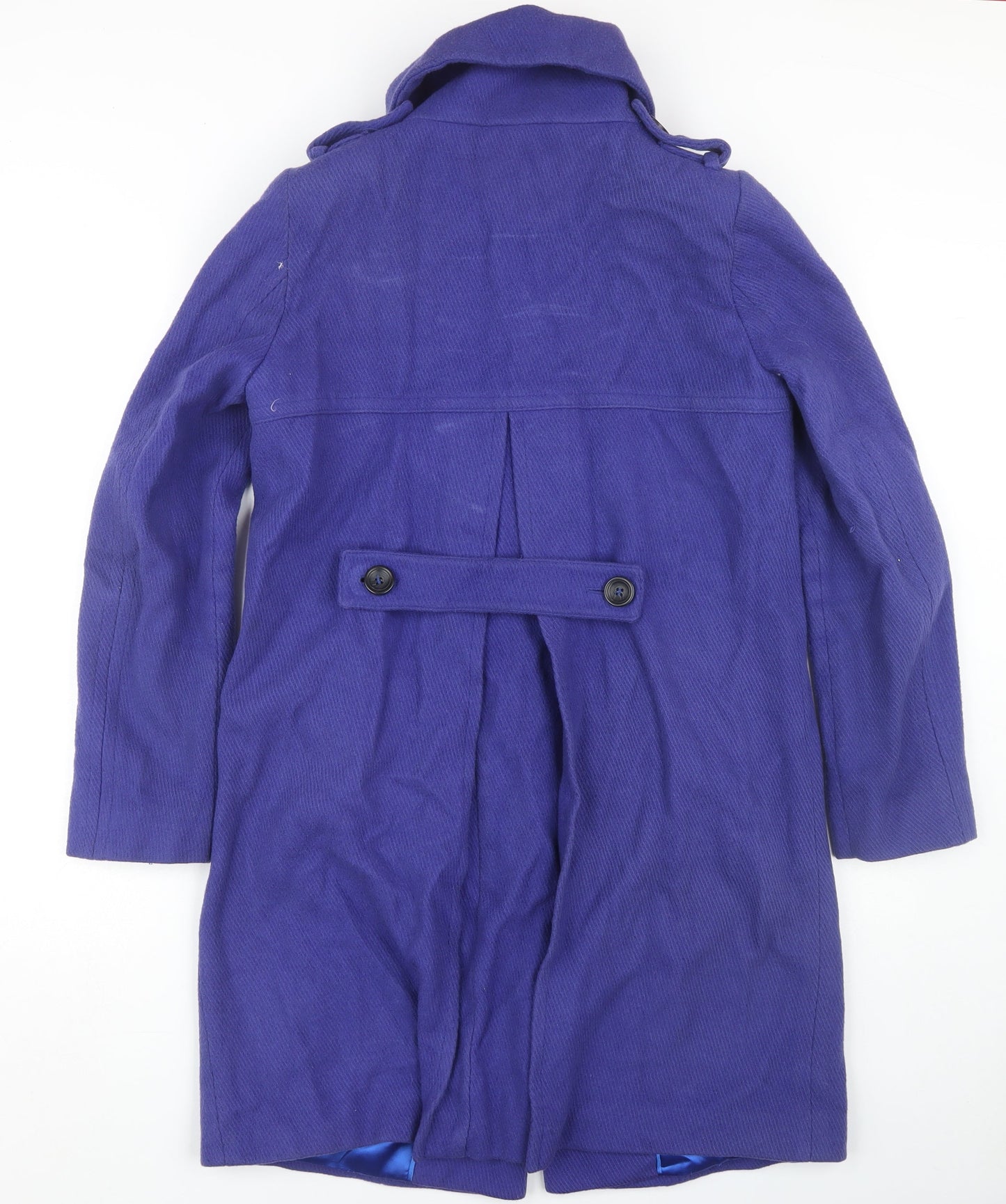 Womens UK Size 10 ASOS Blue Overcoat