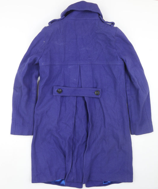 Womens UK Size 10 ASOS Blue Overcoat
