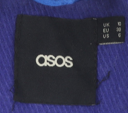 Womens UK Size 10 ASOS Blue Overcoat
