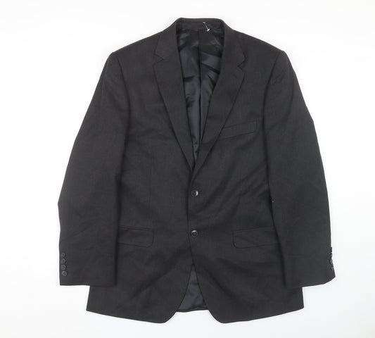 Mens UK Size 40 Burton Regular Black Suit Jacket