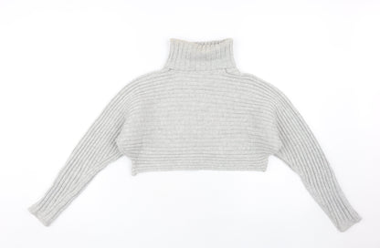 Womens UK Size S New Look Grey Pullover Jumper