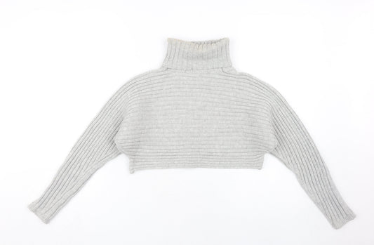 Womens UK Size S New Look Grey Pullover Jumper