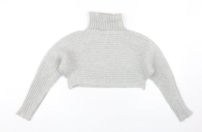 Womens UK Size S New Look Grey Pullover Jumper