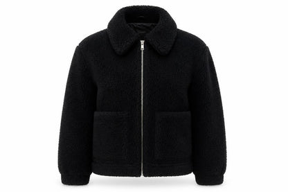 Womens UK Size M New Look Black Bomber Jacket