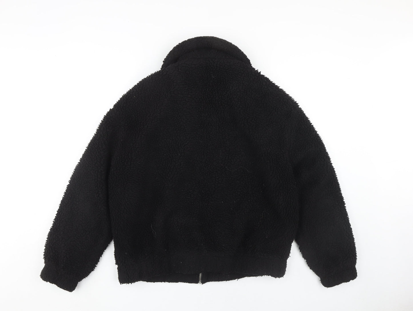 Womens UK Size M New Look Black Bomber Jacket