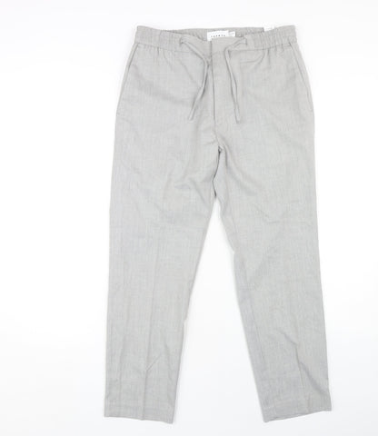 Topman Men's Grey Jogger Trousers Size W32 L30 New