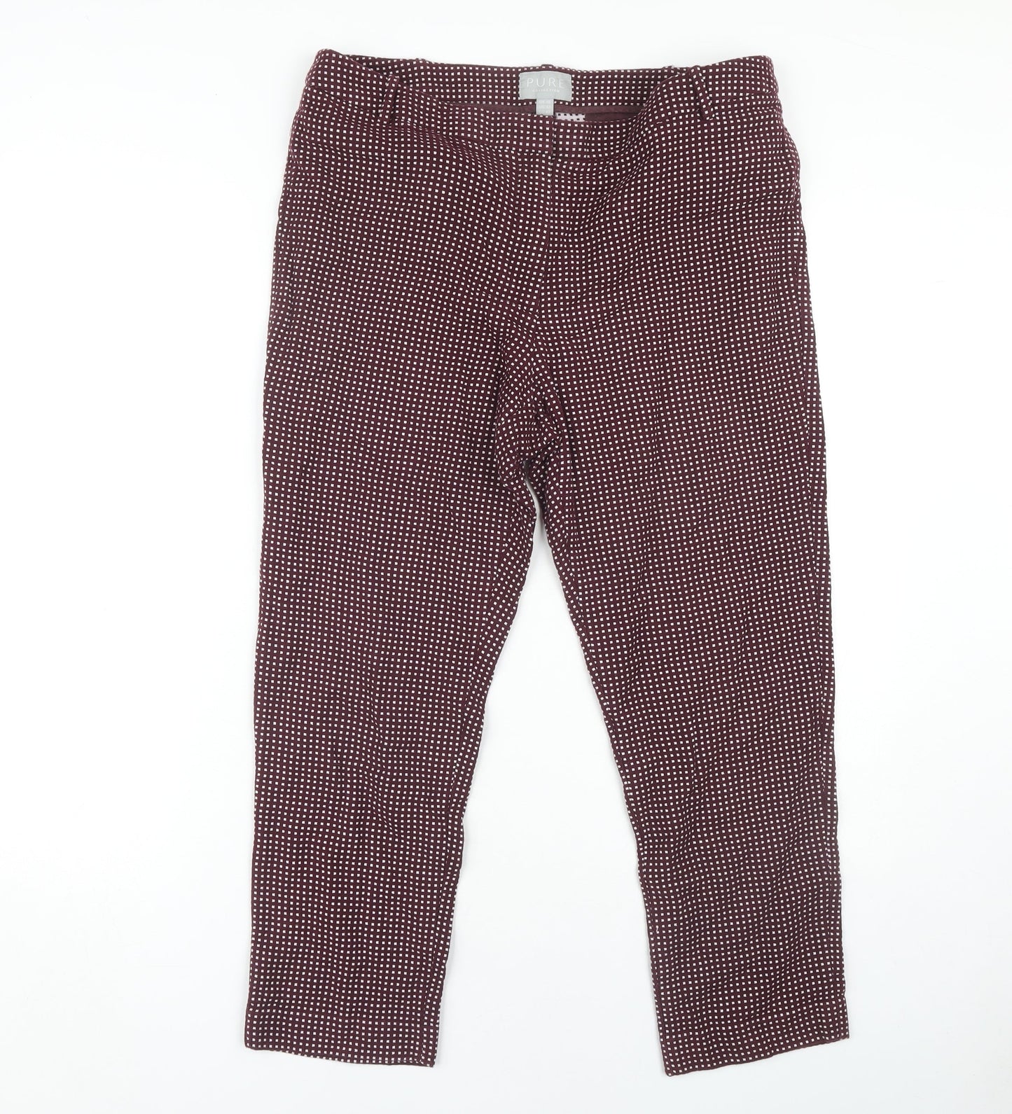 Pure Collection Women's Geometric Trousers Size 16