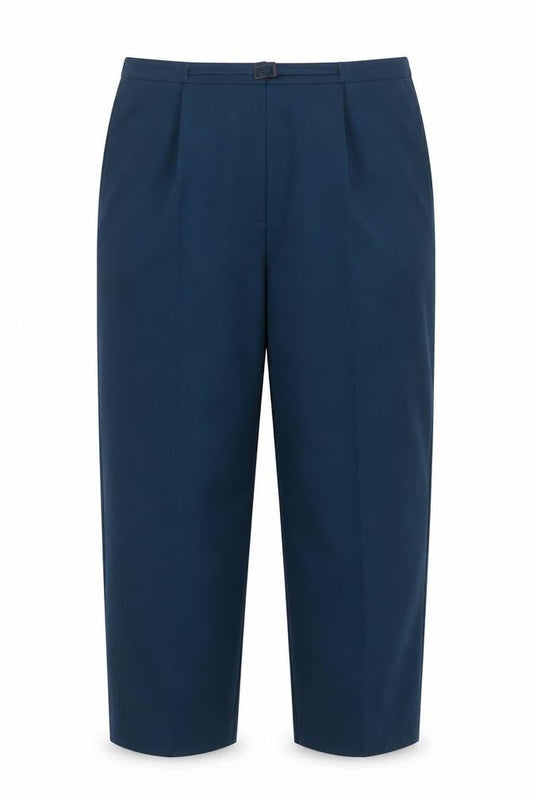 Womens UK Size 18 Bm Collection Regular Fit Casual Workwear Blue Trousers