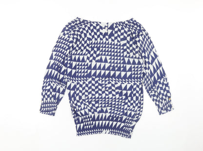 Next Women's Blue Pullover Jumper, Size 12, Boat Neck