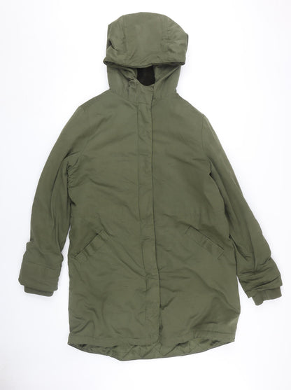 John Lewis Women's Green Parka Long Coat