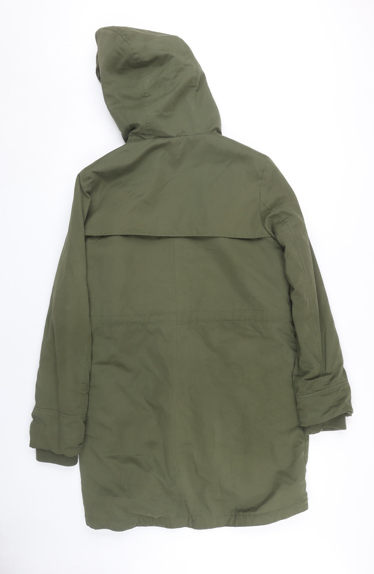 John Lewis Women's Green Parka Long Coat