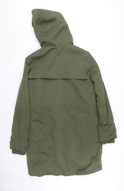 John Lewis Women's Green Parka Long Coat