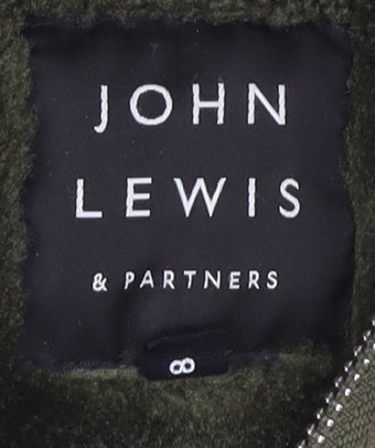 John Lewis Women's Green Parka Long Coat