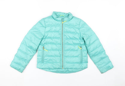 Crewcuts Girls Blue Puffer Jacket Size 8