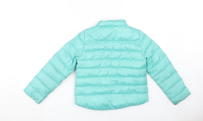 Crewcuts Girls Blue Puffer Jacket Size 8