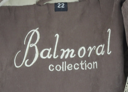 Balmoral Collection Women's Brown Hooded Mid-Length Jacket