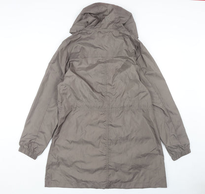 Womens UK Size 12 Mountain Essentials Brown Anorak Coat