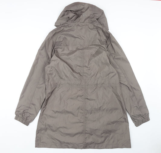 Womens UK Size 12 Mountain Essentials Brown Anorak Coat