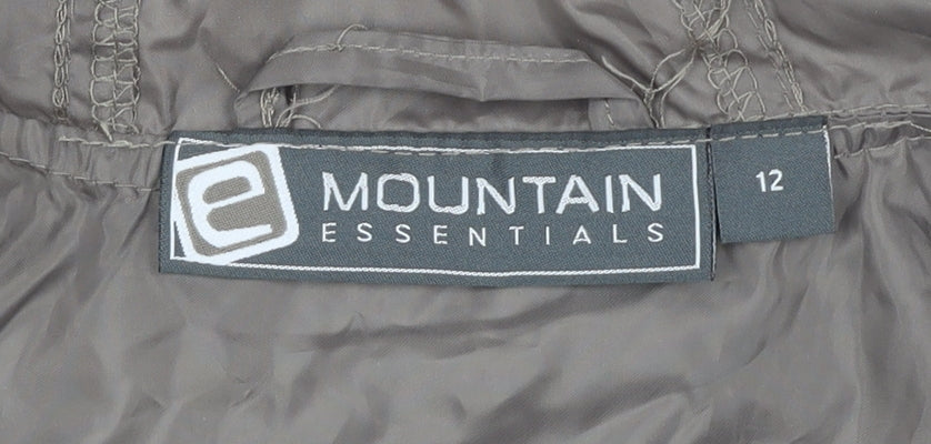 Womens UK Size 12 Mountain Essentials Brown Anorak Coat