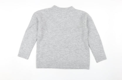 Womens UK Size 8 Lipsy Grey Pullover Jumper
