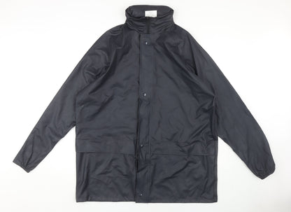 Arco Essentials Men's Black Rain Coat Jacket L