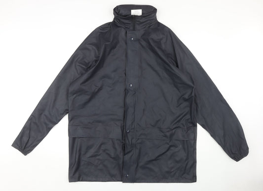 Arco Essentials Men's Black Rain Coat Jacket L