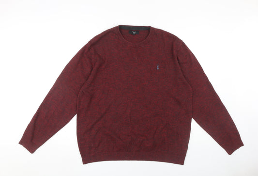 Next Men's XL Red Pullover Jumper Crew Neck