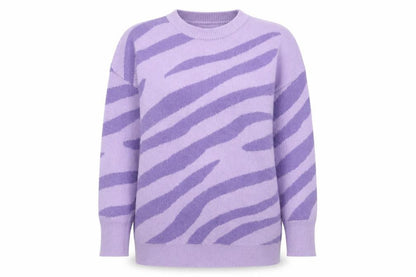 Womens UK Size M Quiz Purple Pullover Jumper