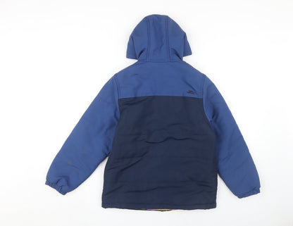 Trespass Boys Blue Hooded Puffer Jacket 9-10 Years