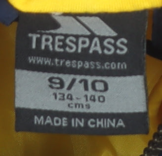 Trespass Boys Blue Hooded Puffer Jacket 9-10 Years