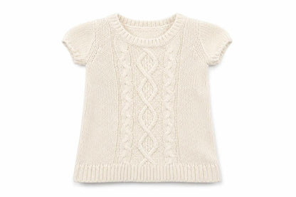 Front view of Baby Gap unisex beige cotton jumper 6-9 months