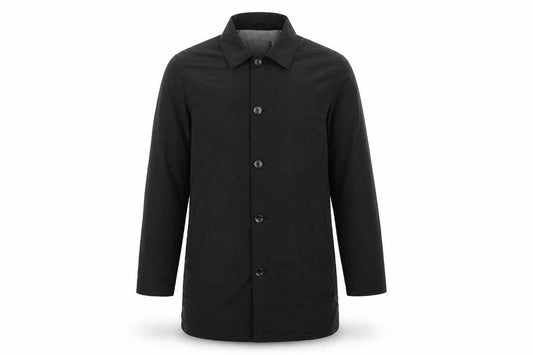 Mens UK Size S Brave Soul Black Overcoat