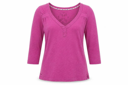 Womens UK Size 10 Fat Face Pink Basic T-Shirt