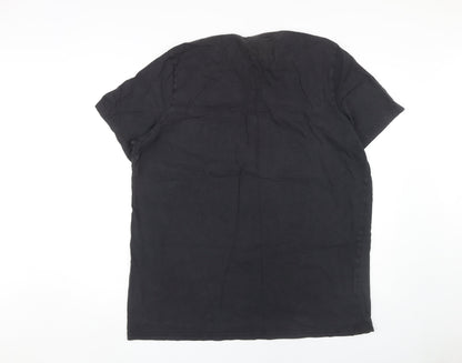 Adidas Men's Black 2XL Graphic Print T-Shirt