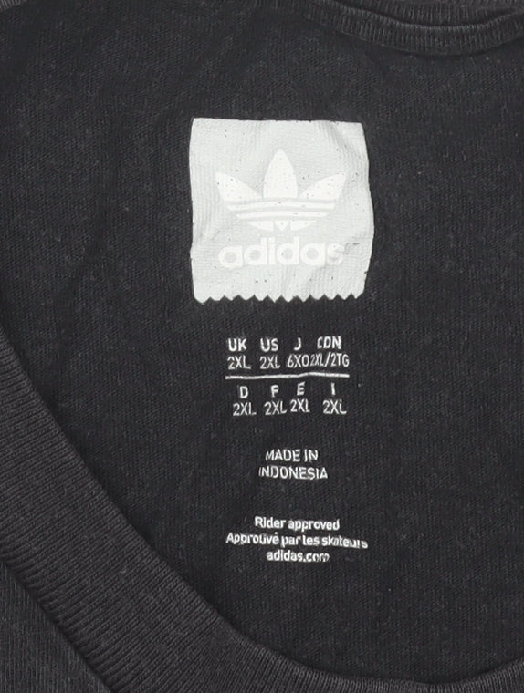 Adidas Men's Black 2XL Graphic Print T-Shirt